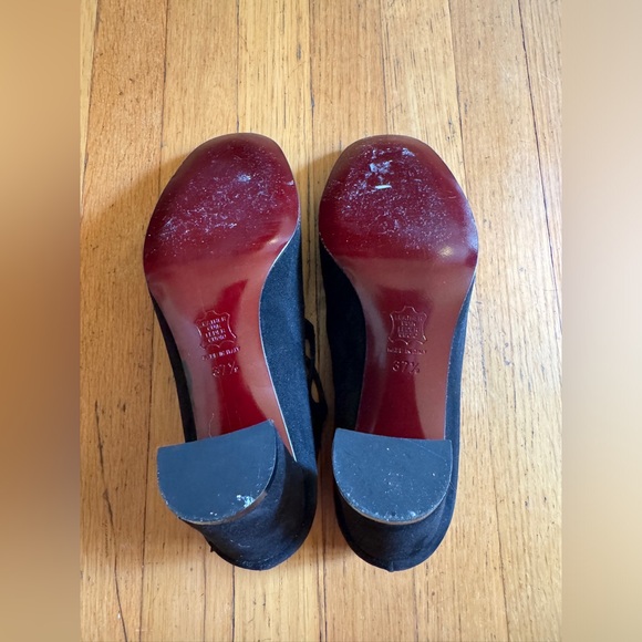 Vintage Emilio Pucci Black Suede Ankle Boots - Size 37.5 - Picture 7 of 8